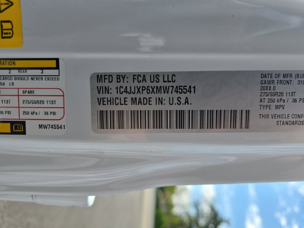 Used 2021 White Jeep Unlimited Sahara 4xe image 35