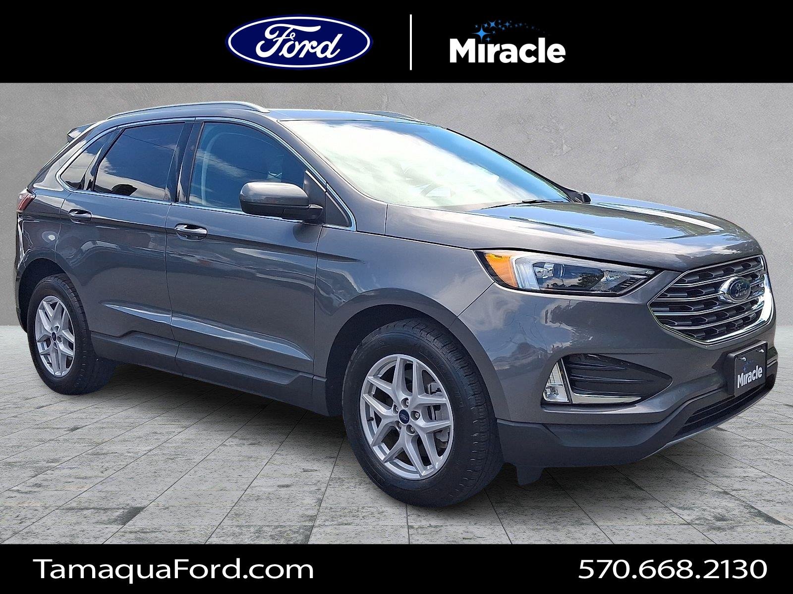 Used 2022 Carbonized Gray Metallic Ford SEL image 1