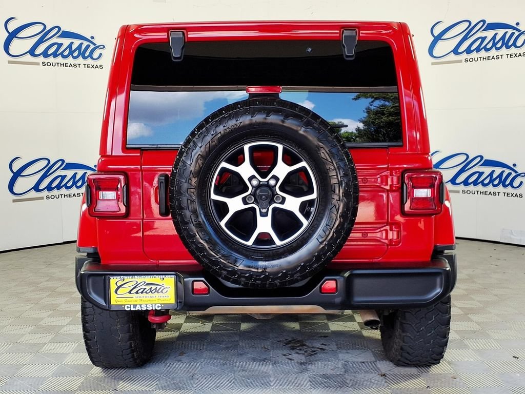 Used 2021 Firecracker Red Jeep Unlimited Rubicon image 4