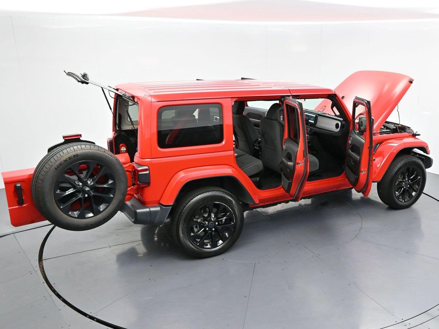Used 2024 Firecracker Red Clearcoat Jeep Sahara image 34