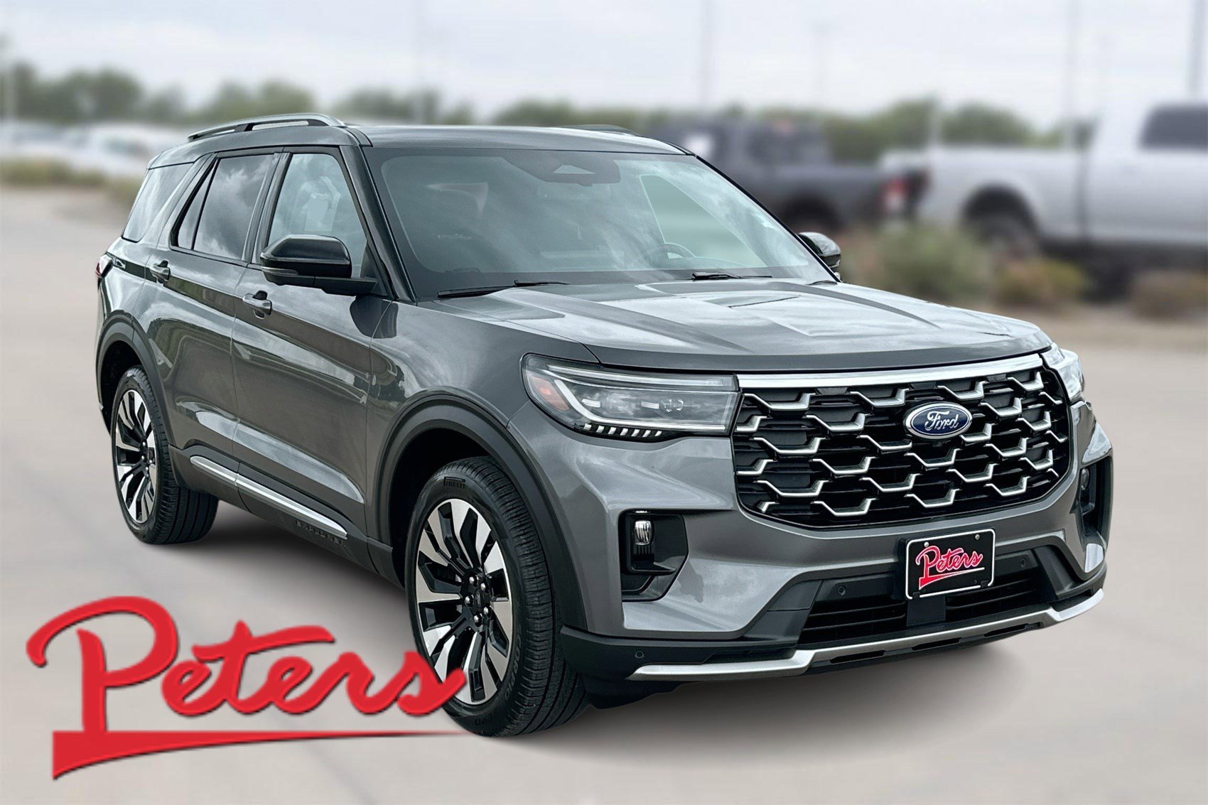 Used 2025 Gray Metallic Ford Platinum image 1