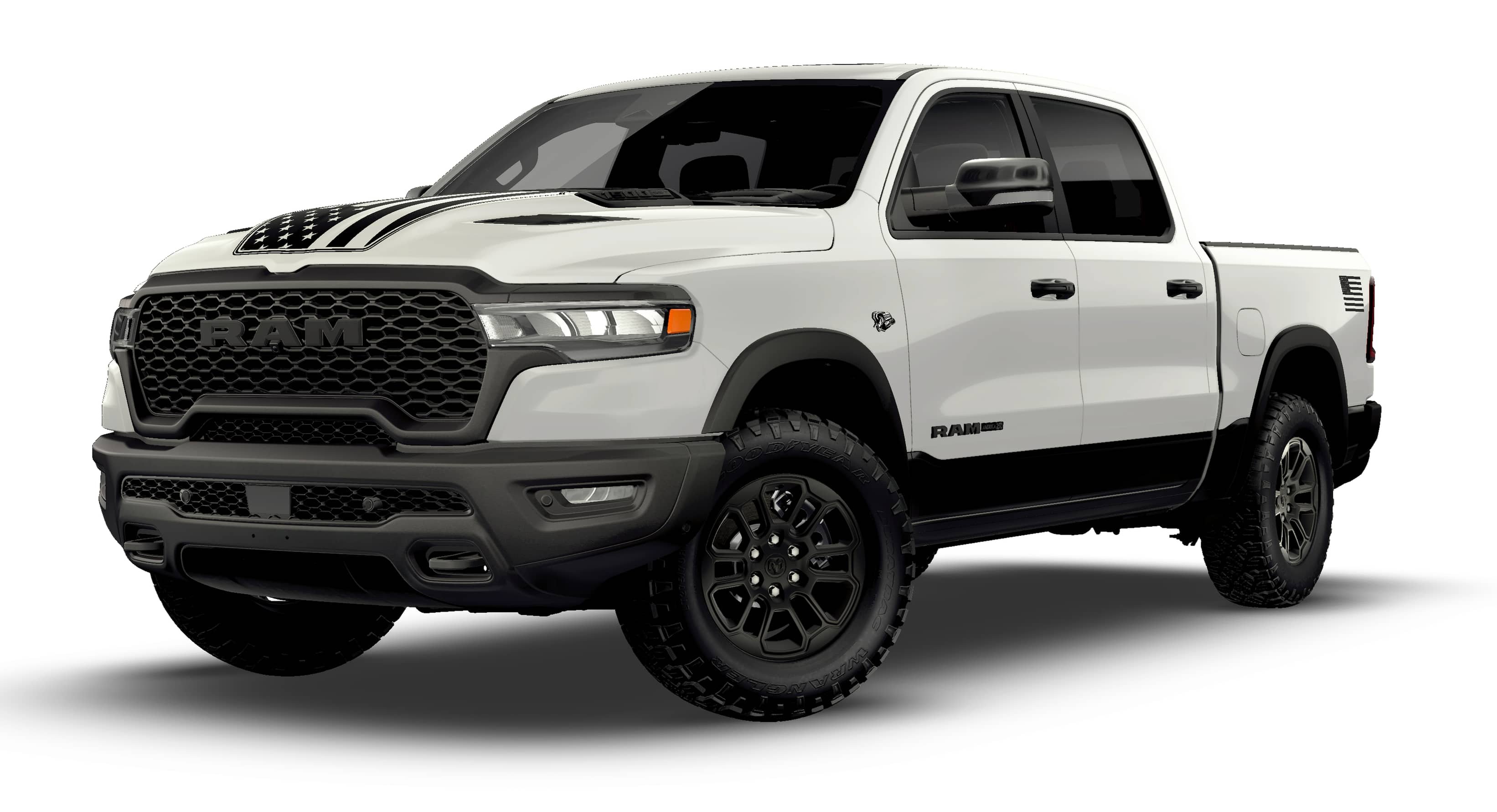 New 2026 Bright White Clear-Coat Exterior Paint RAM REBEL image 1