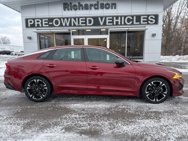 Used 2021 Kia K5 GT-Line with VIN 5XXG64J28MG018397 for sale in Gladwin, MI