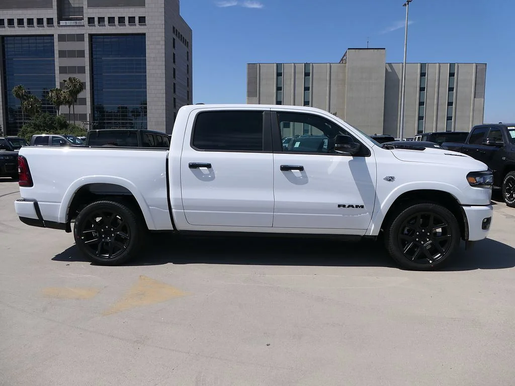 New 2026 Bright White Clear Coat RAM Laramie Crew Cab 4x4 5