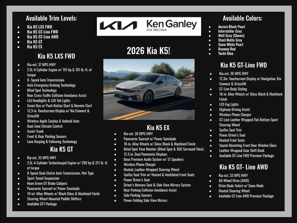 New 2026 Steel Matte Gray Kia GT-Line FWD image 28
