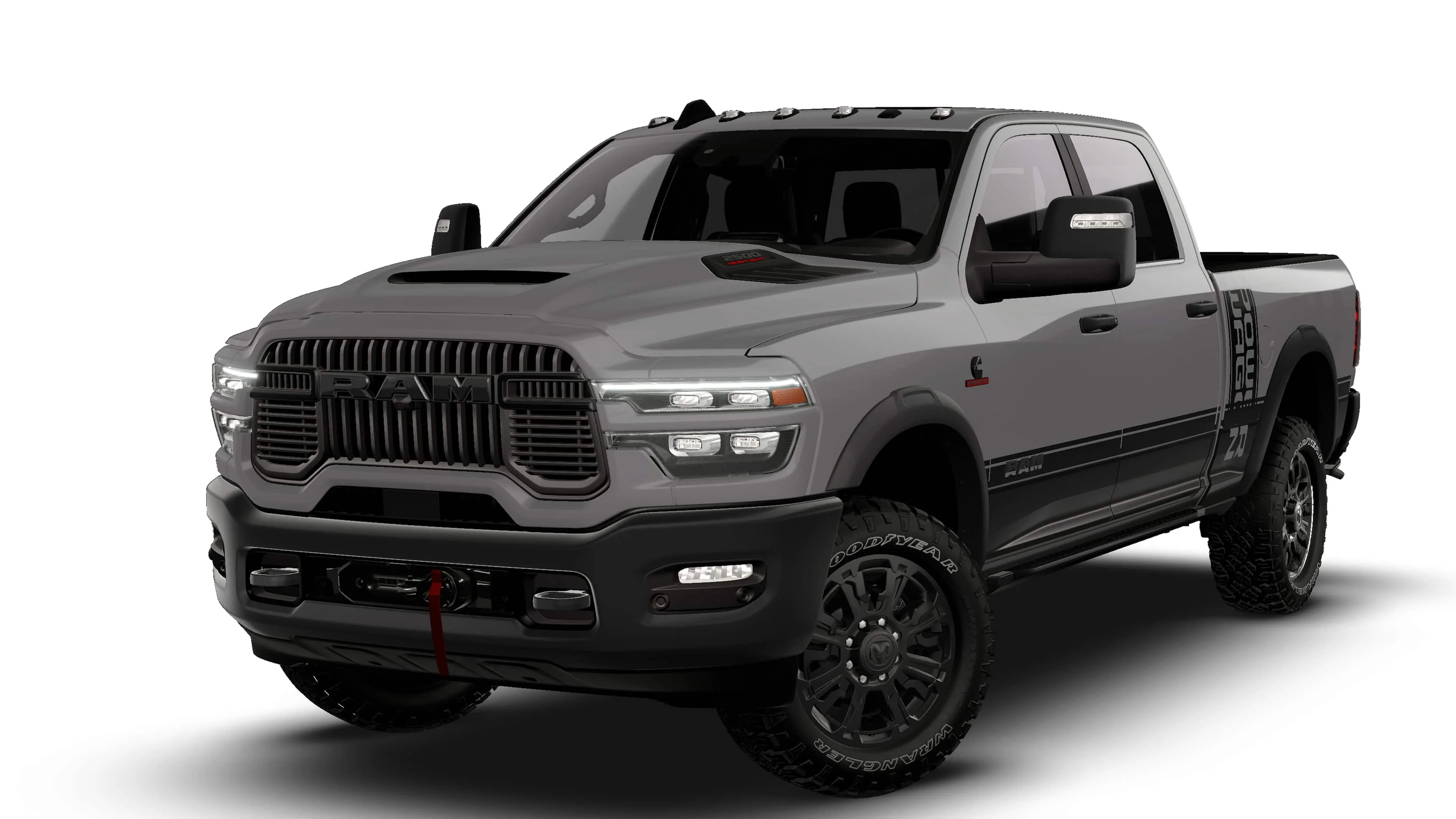 New 2026 Ceramic Gray Clear-Coat Exterior Paint RAM POWER WAGON image 1