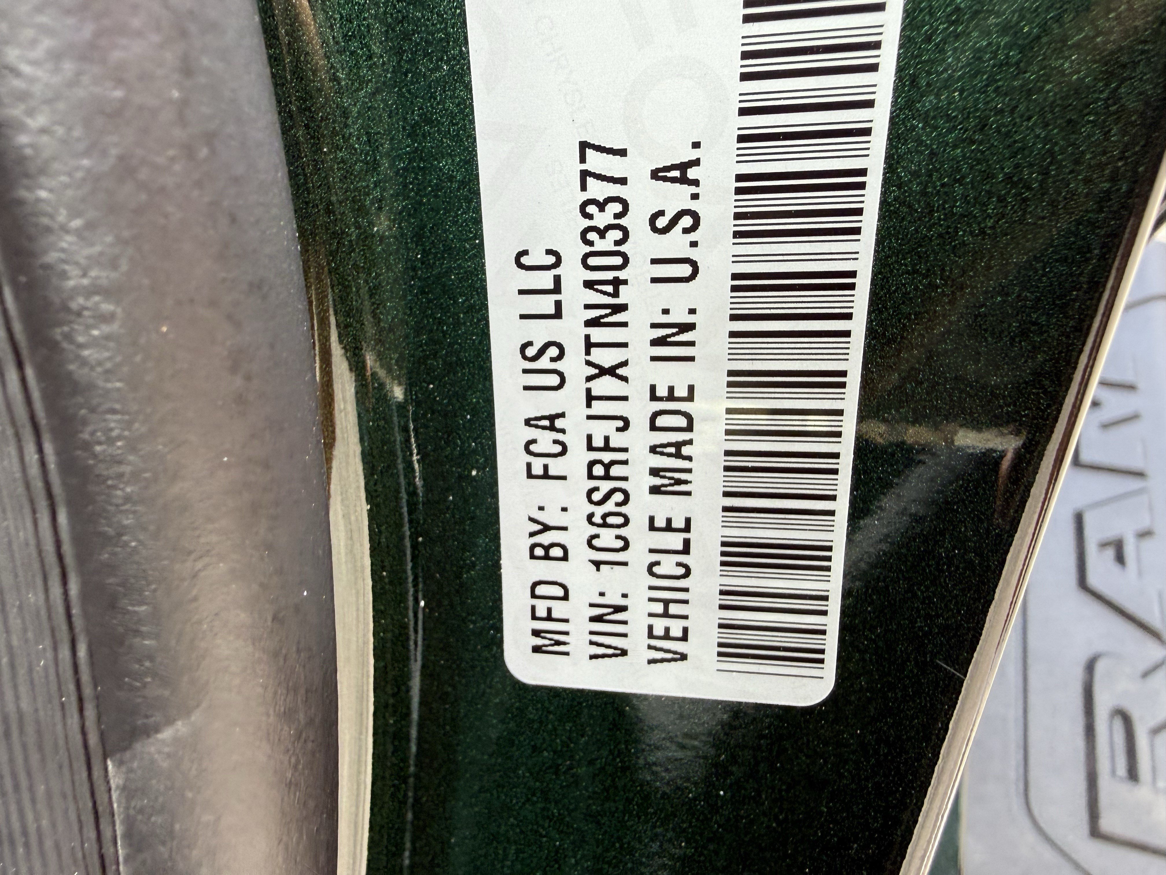 New 2026 Serrano-Green Metallic Exterior Paint RAM Laramie image 18
