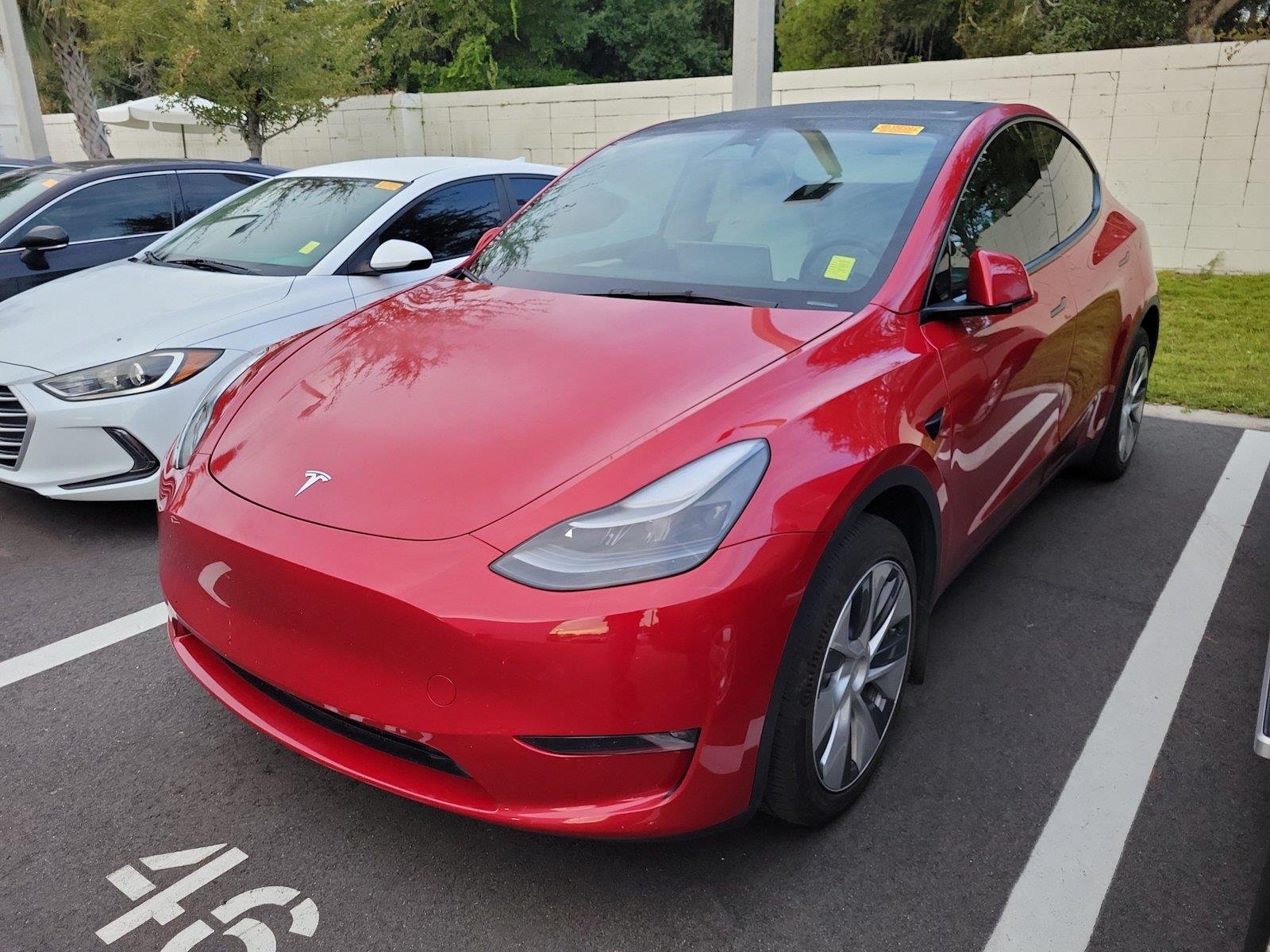Used 2023 Red Multi-Coat Tesla Long Range image 1