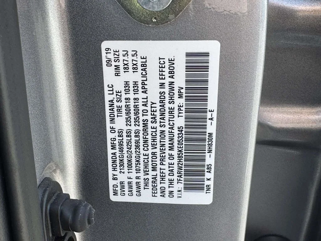 Used 2019 Silver Honda EX-L image 30