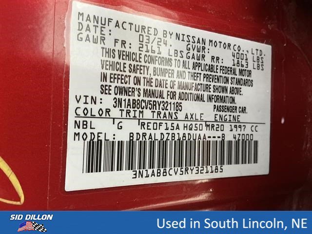 Used 2024 Scarlet Ember Tintcoat Nissan SV image 14