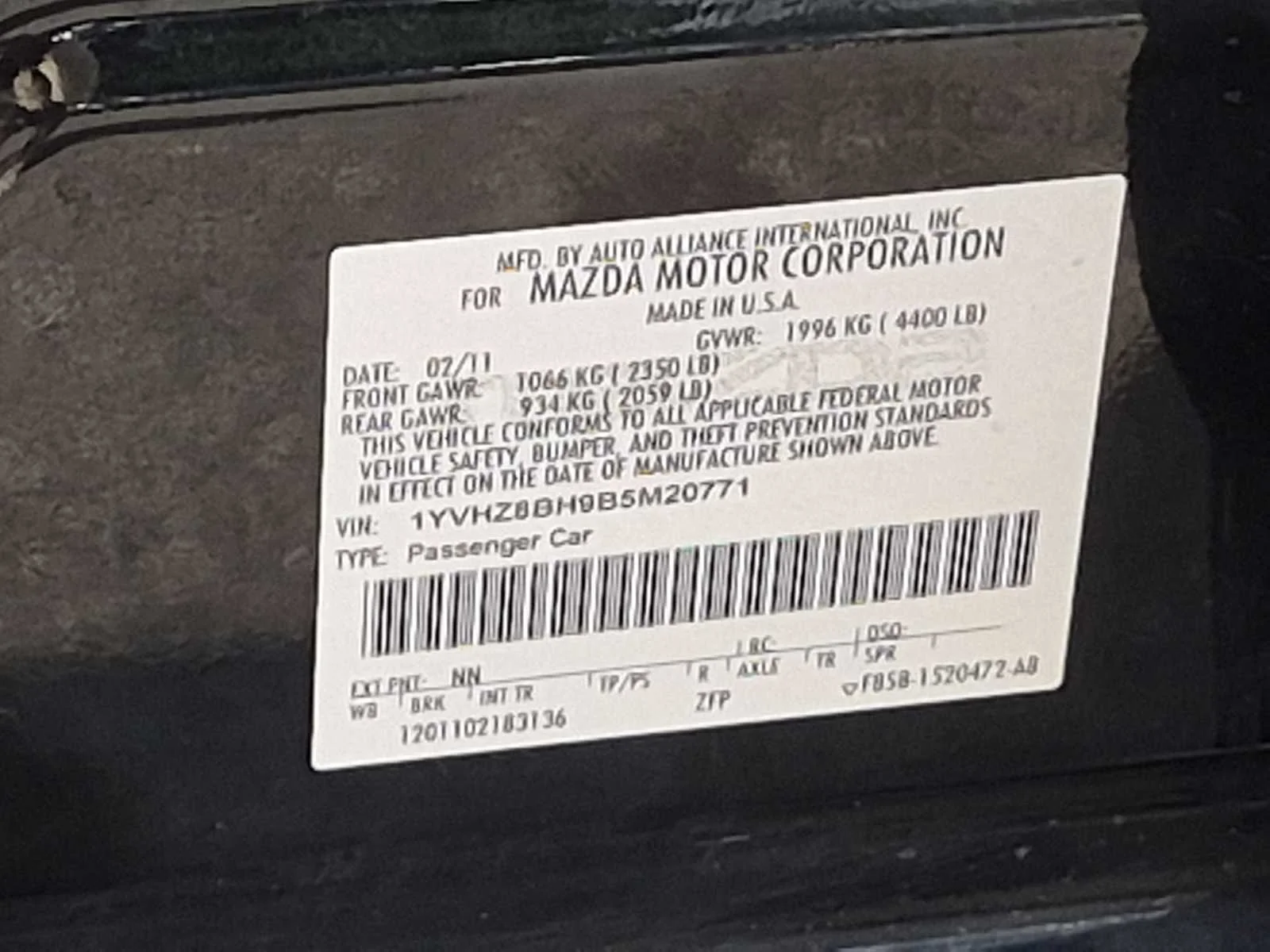 Used 2011 Ebony Black Mazda i Sport image 34