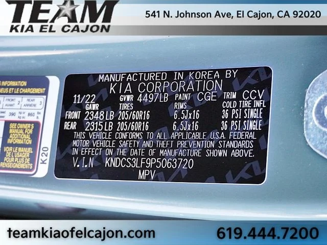 Certified Used 2023 Green Kia EX image 34