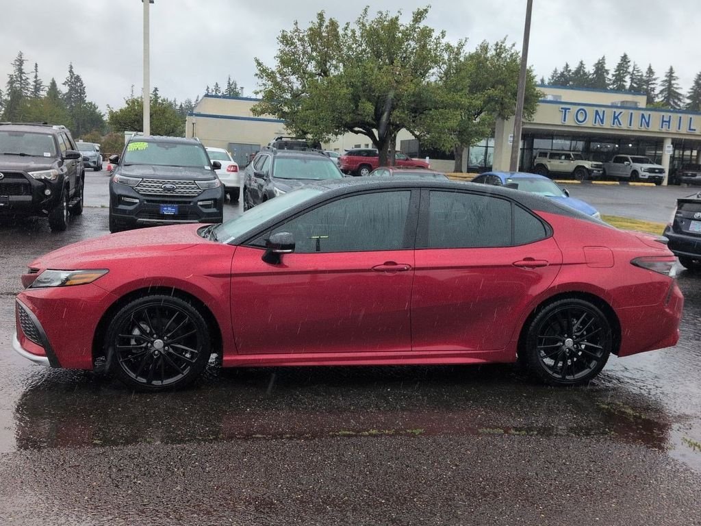 Certified Used 2021 Midnight Black Metallic Toyota XSE image 2