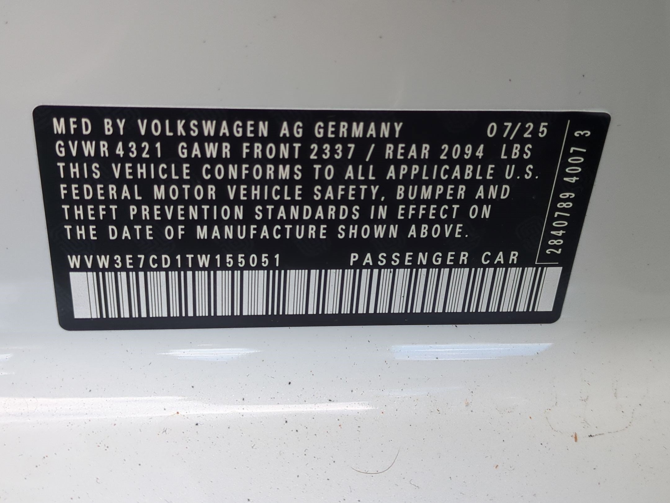 New 2026 Opal White Pearl Volkswagen SE image 19