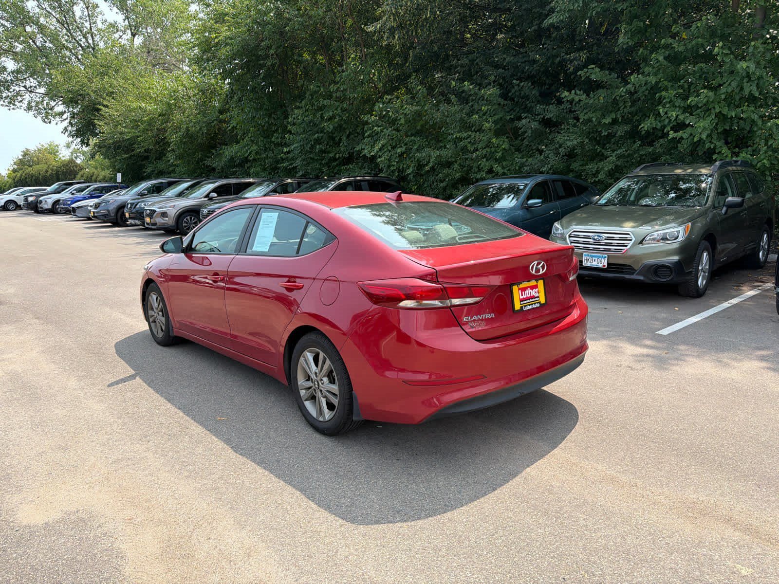 Used 2018 Scarlet Red Hyundai Value Edition image 3