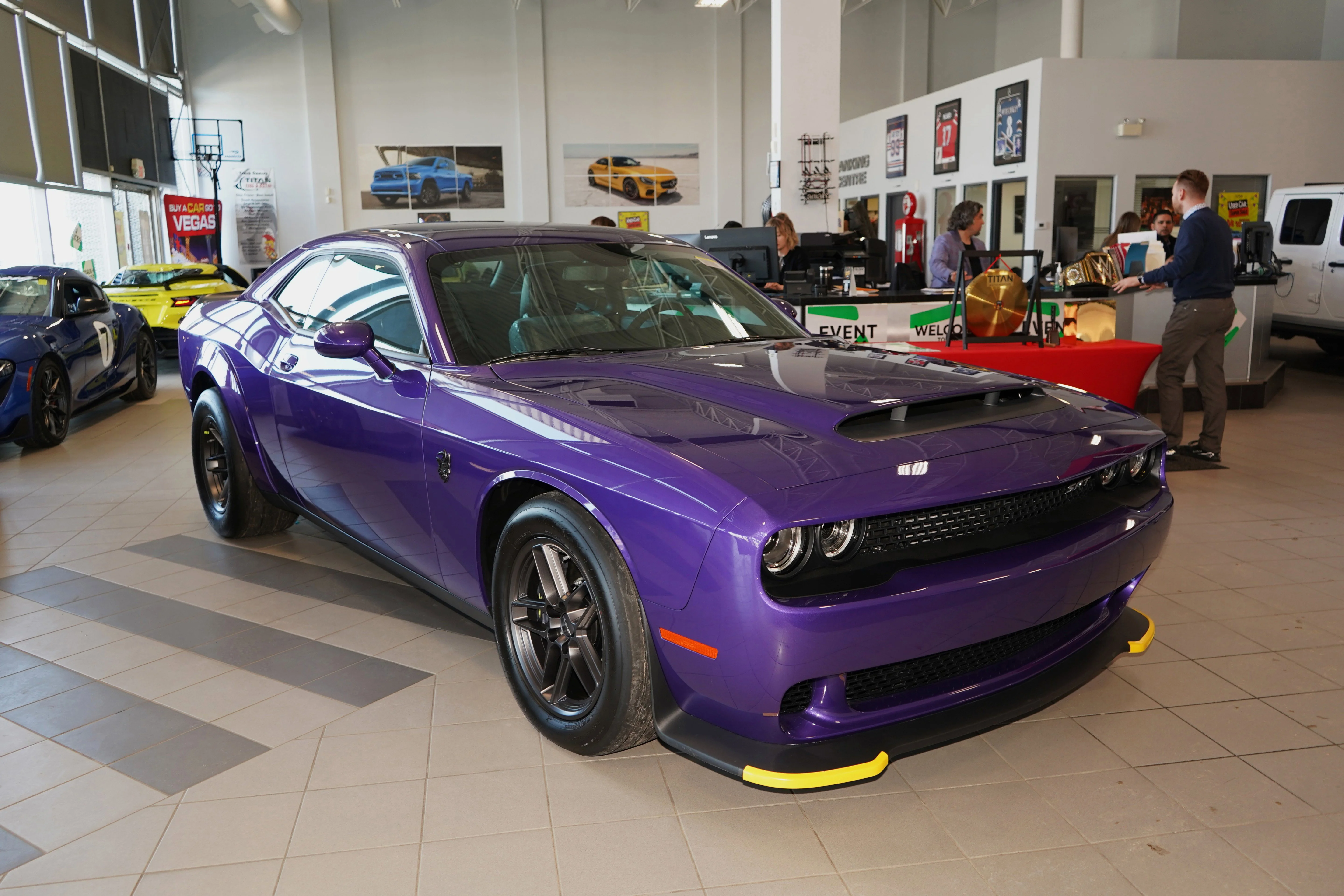 Used 2023 Plum Crazy Pearl Dodge SRT Demon 170*NO LUX TAX! | 1,025HP!!!! | Plum Crazy Purple | Only 24 KM! | Brembo Brakes image 5