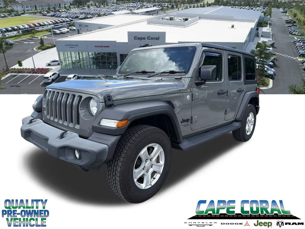 Used 2021 Gray Jeep Unlimited Sport RHD image 1