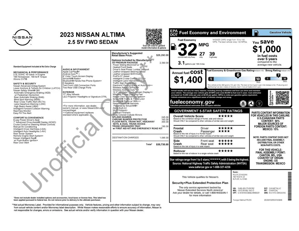 Used 2023 Gray Nissan 2.5 SV image 17