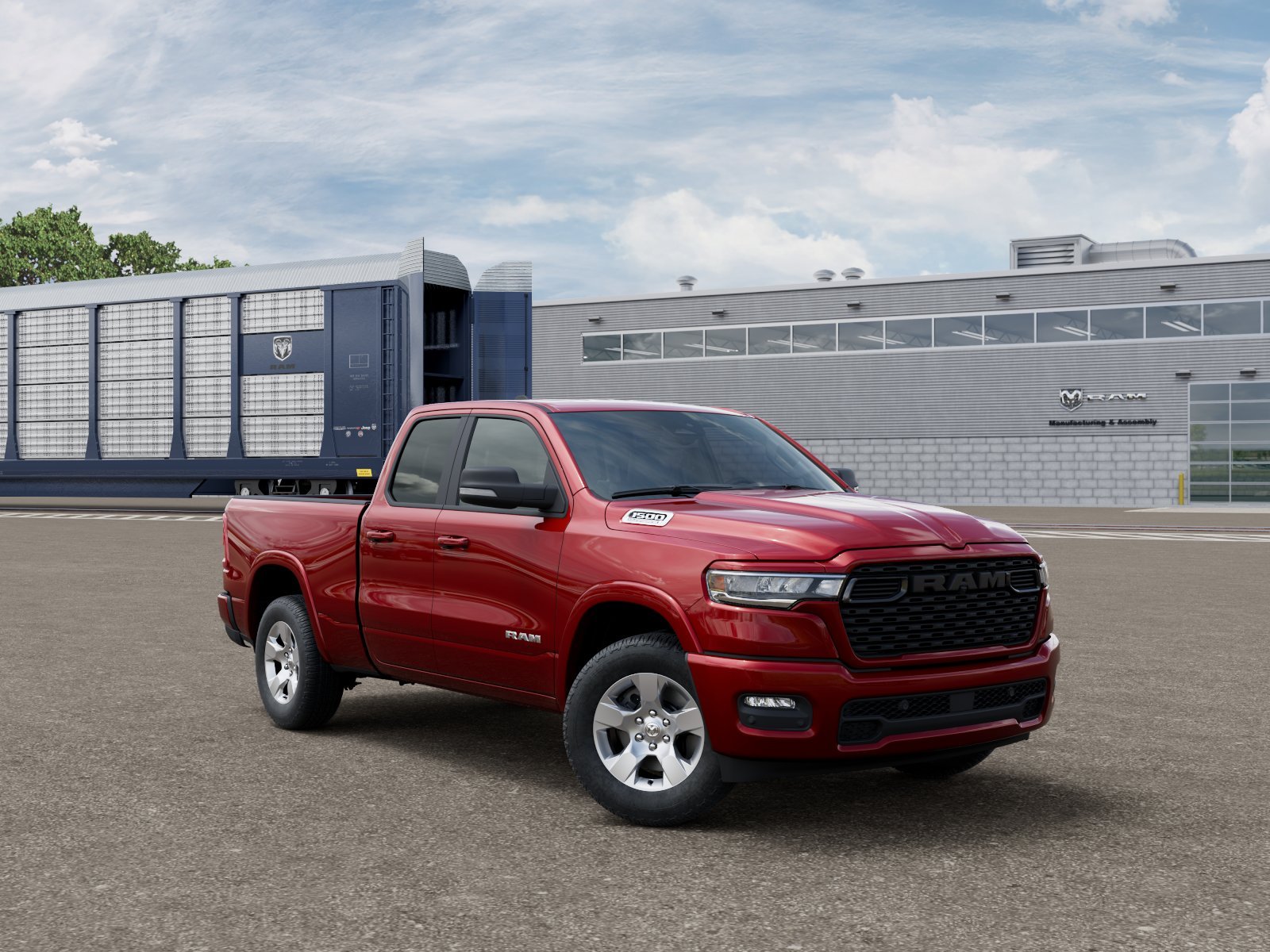 New 2026 Molten Red Pearl-Coat Exterior Paint RAM BIG HORN image 3