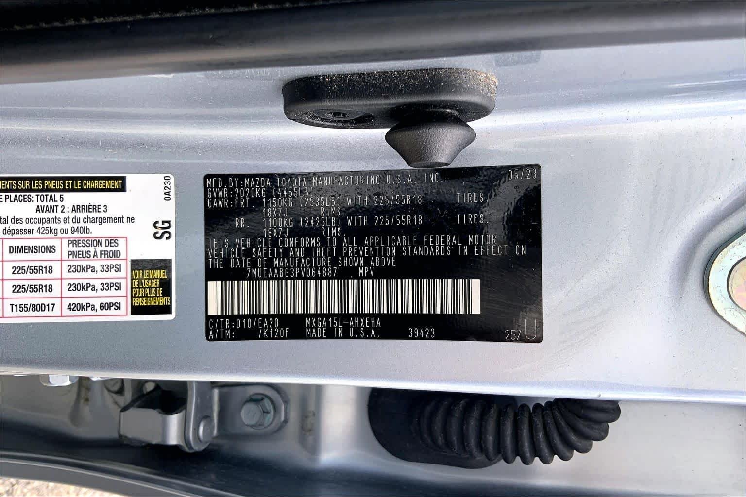 Used 2023 Sonic Silver Toyota XLE image 36