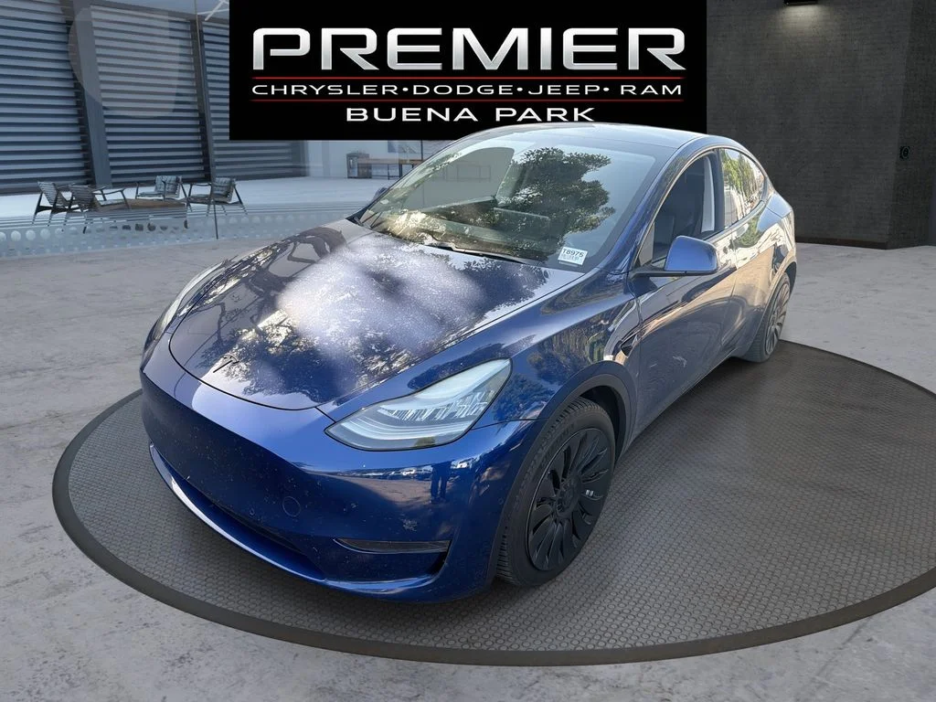 Used 2021 Blue Tesla Long Range image 1