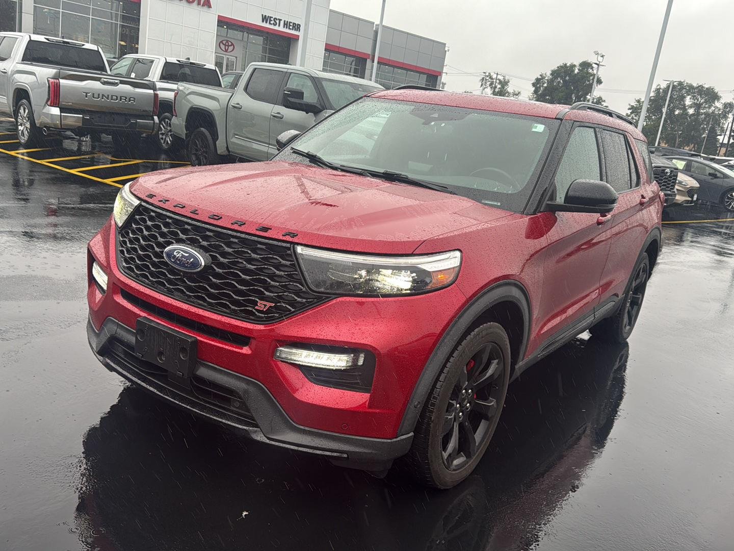 Used 2020 Rapid Red Metallic Tinted Clearcoat Ford ST image 3