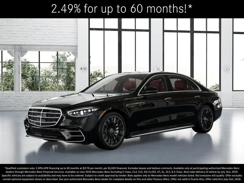 New 2026 Obsidian Black Metallic Mercedes-Benz S 580 image 39