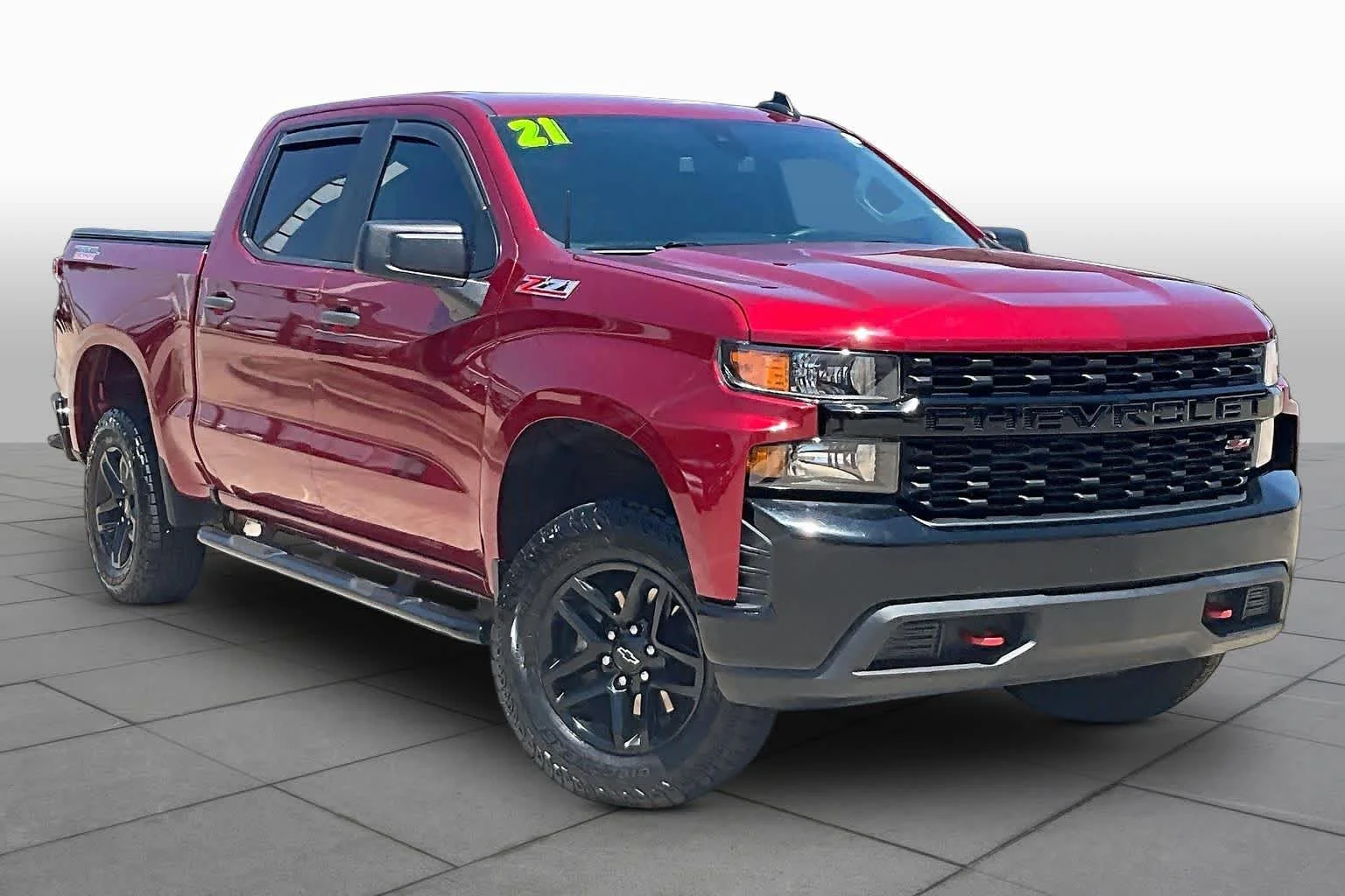 Used 2021 Cherry Red Tintcoat Chevrolet Custom Trail Boss image 4