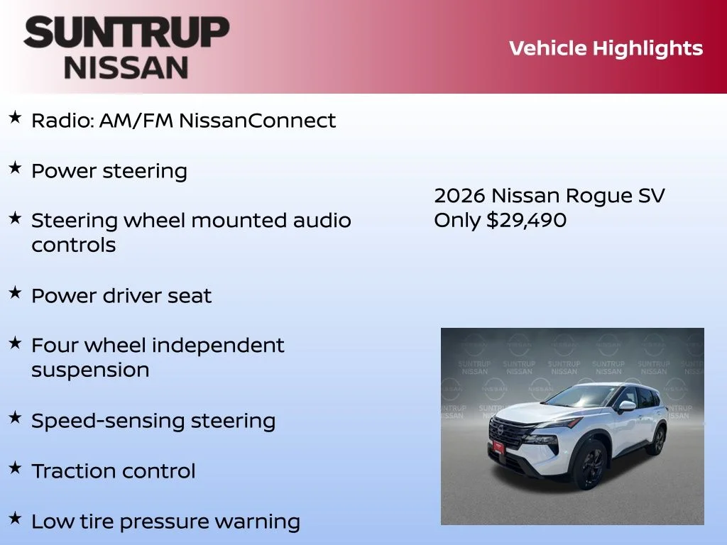 New 2026 White Nissan SV image 8