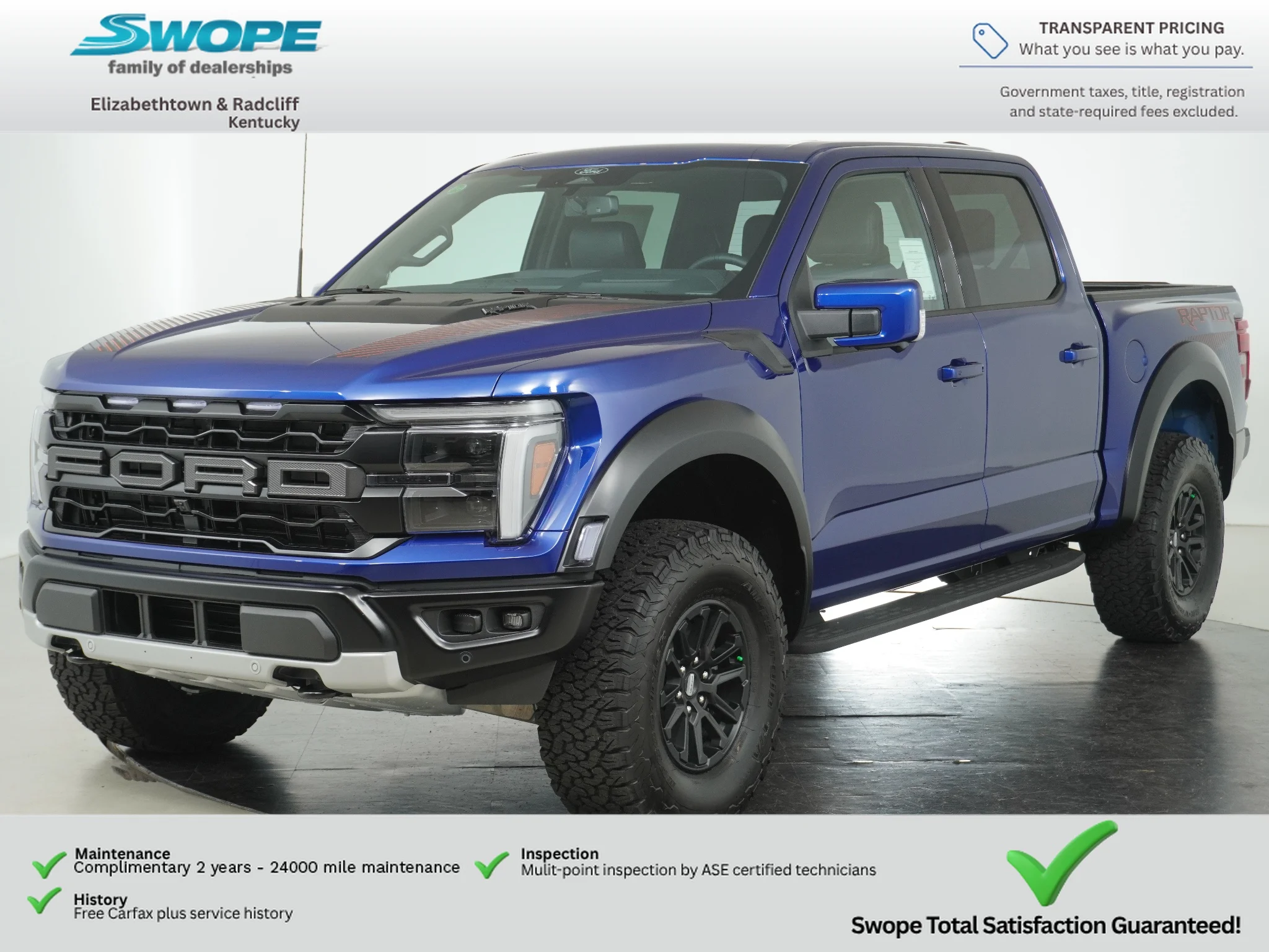 New 2026 Argon Blue Metallic Ford Raptor image 7