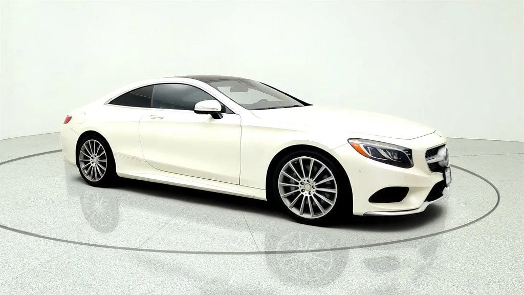 Used 2016 designo Diamond White Metallic Mercedes-Benz 2dr Coupe S 550 4MATIC® w/ Sport Pkg & Premium 1 Pkg image 3