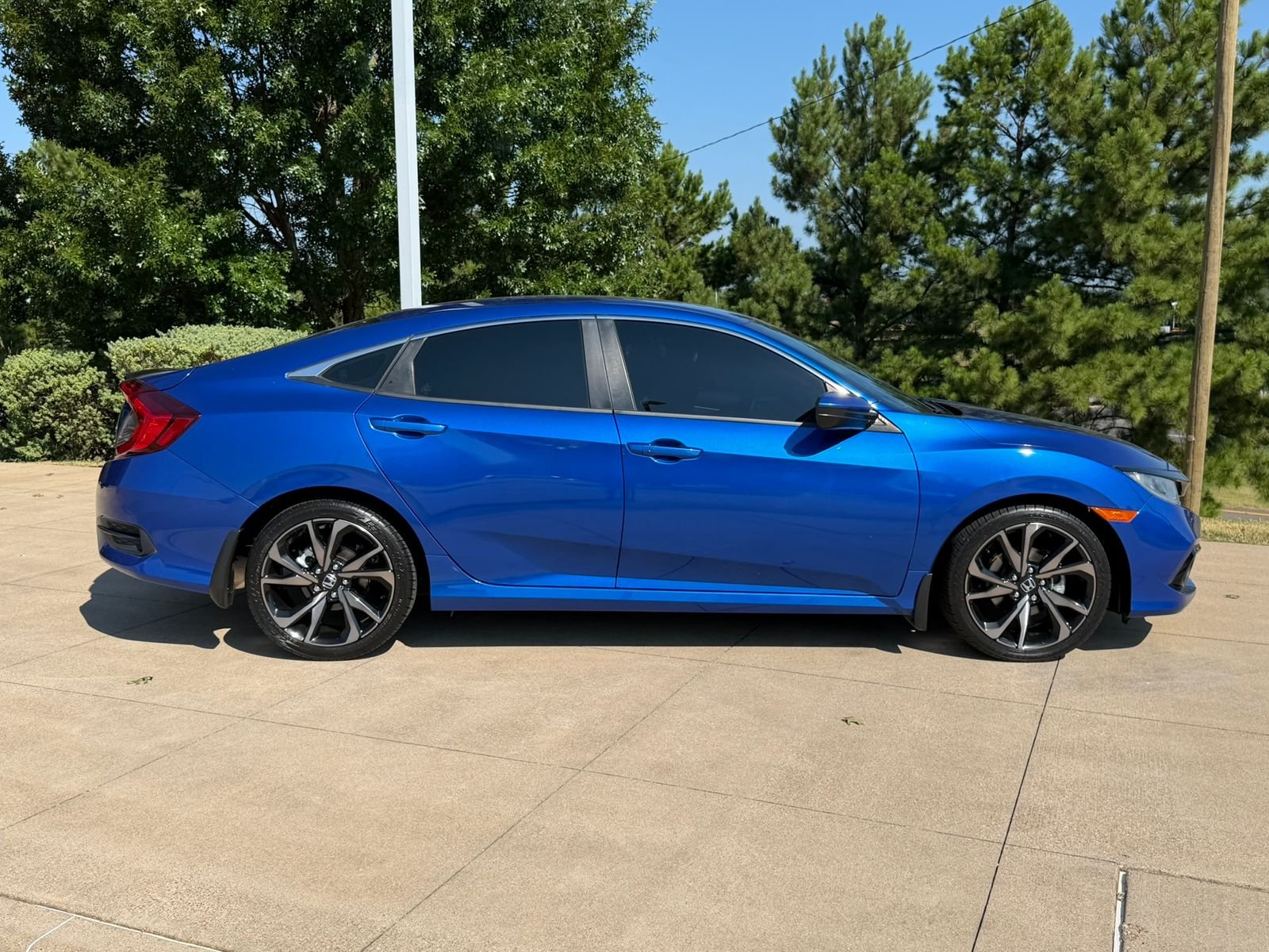 Certified Used 2021 Aegean Blue Metallic Honda Sport image 7