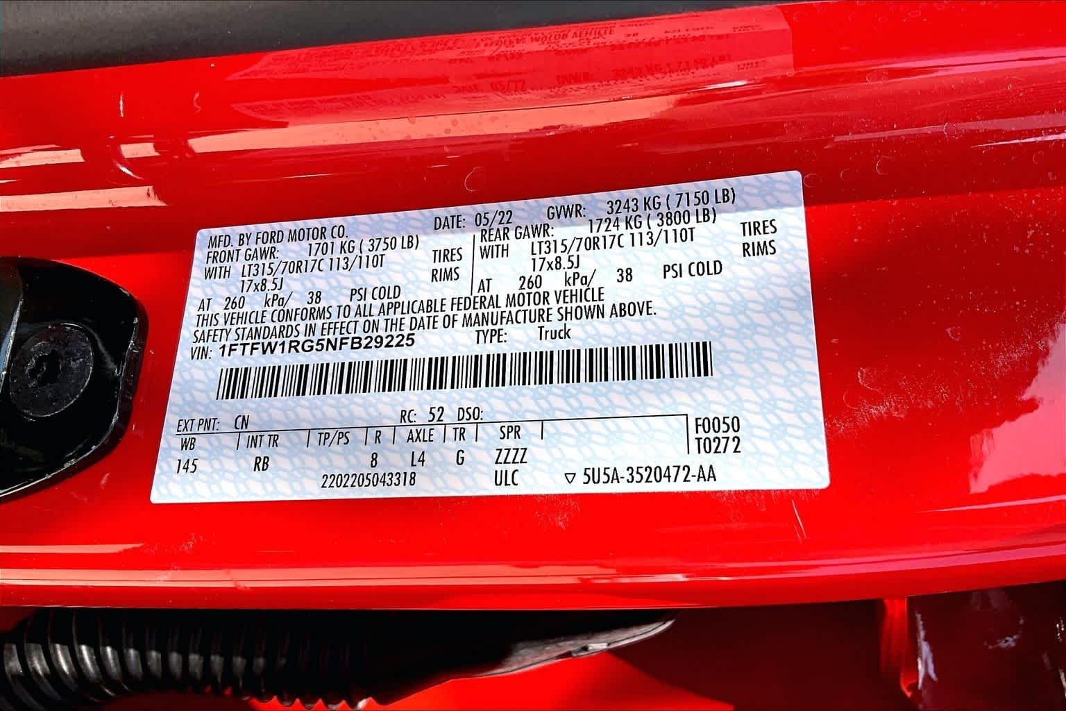 Certified Used 2022 Orange Ford Raptor image 34