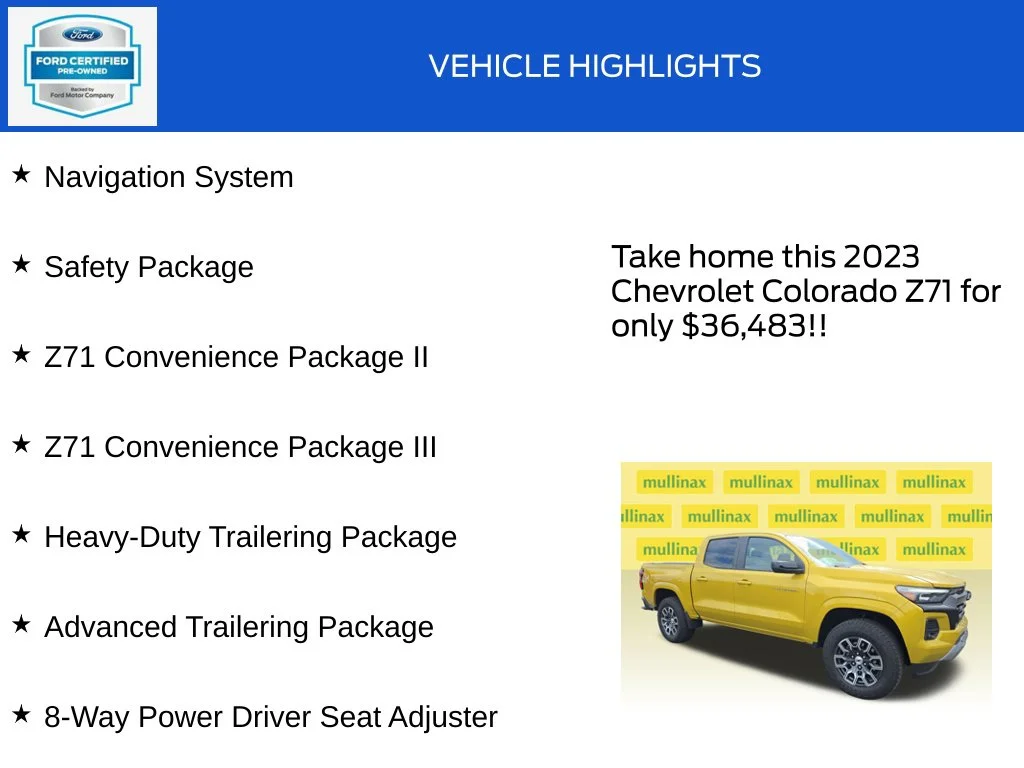 Certified Used 2023 Yellow Chevrolet Z71 image 18