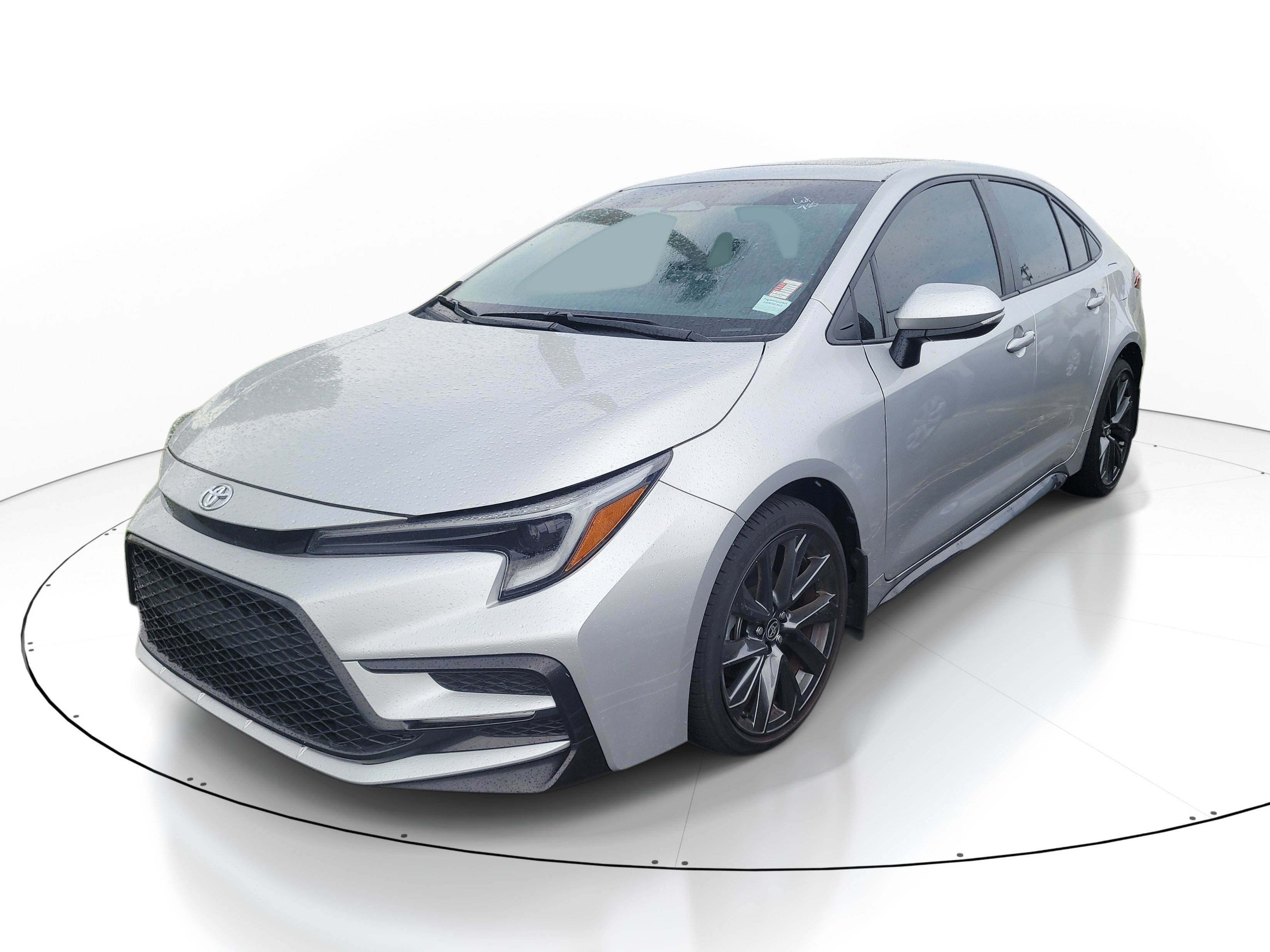 Used 2025 Classic Silver Metallic Toyota XSE image 3