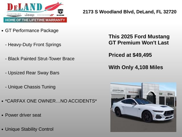 Used 2025 White Ford GT Premium image 18