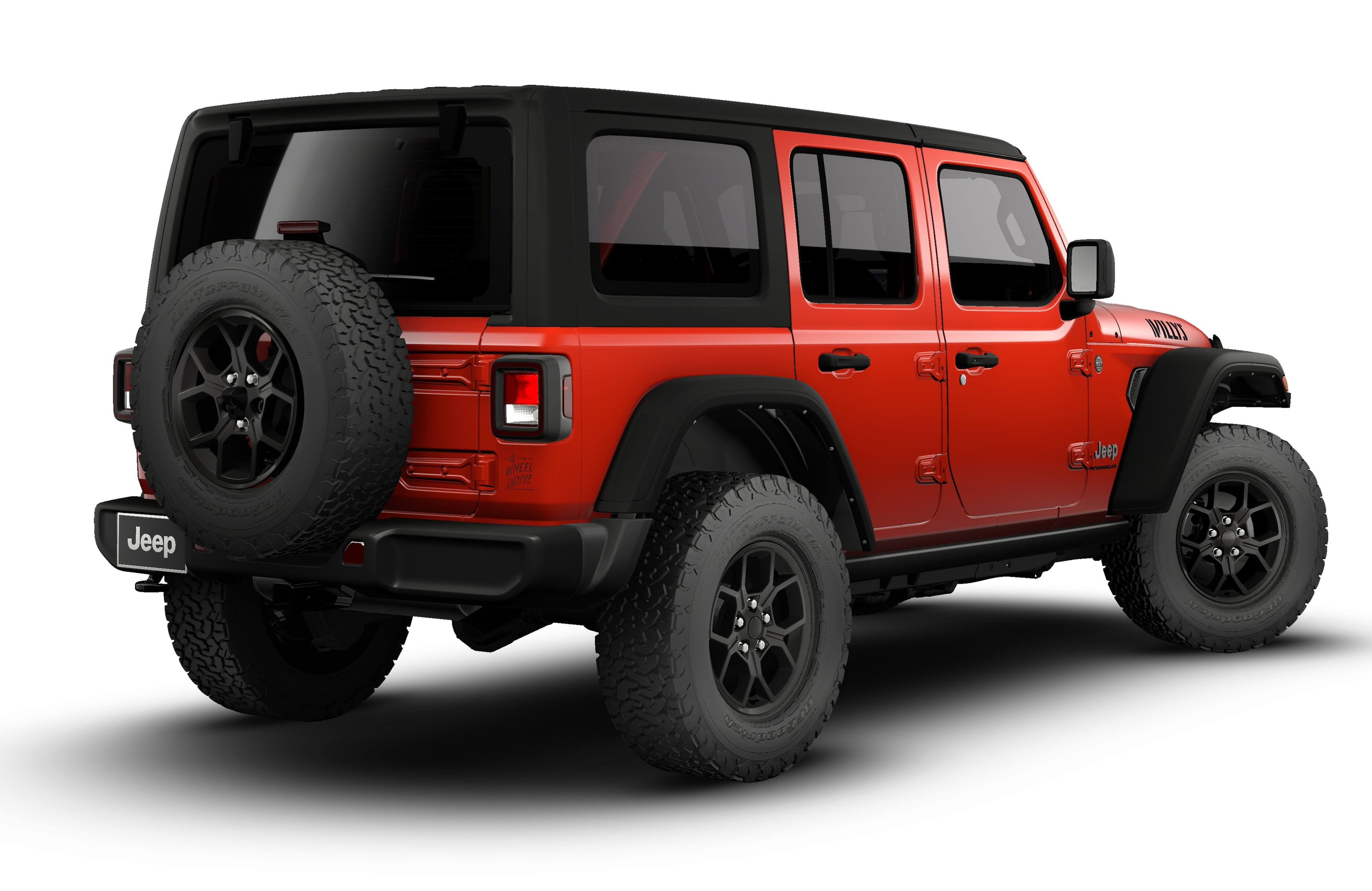 New 2026 Firecracker Red Clear-Coat Exterior Paint Jeep Willys image 14