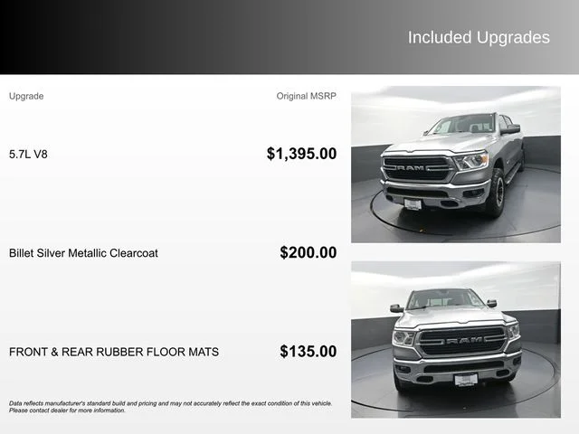 Used 2019 Silver Ram Big Horn/Lone Star image 4