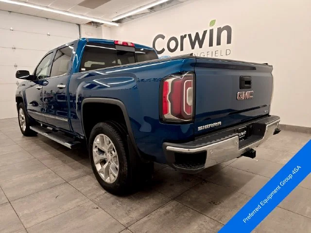 Used 2018 Stone Blue Metallic GMC SLT image 3