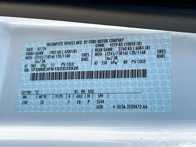 New 2025 Oxford White Ford 12