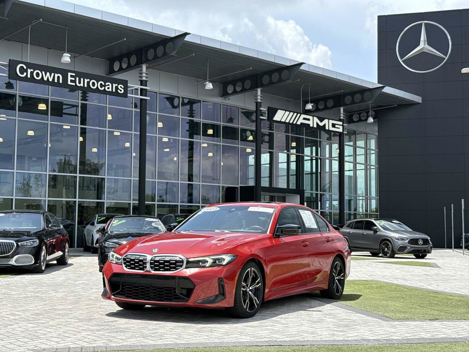 Melbourne Red Metallic 2023 BMW 3 Series Sedan All-Wheel Drive 