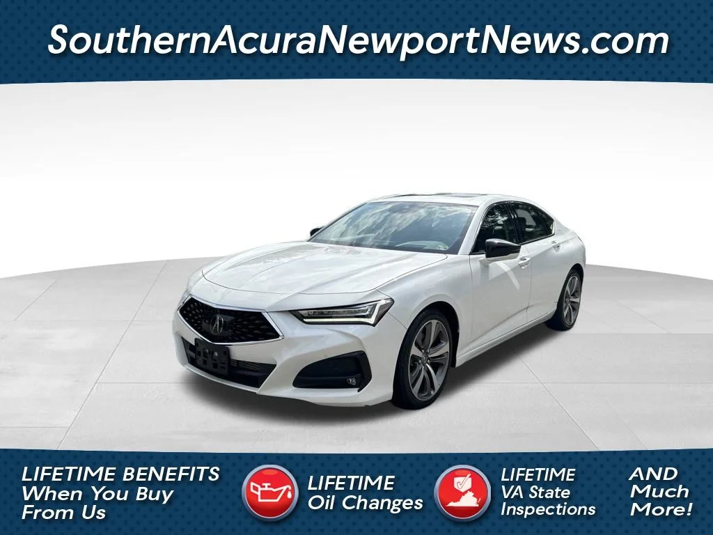 Used 2023 White Acura Advance image 1