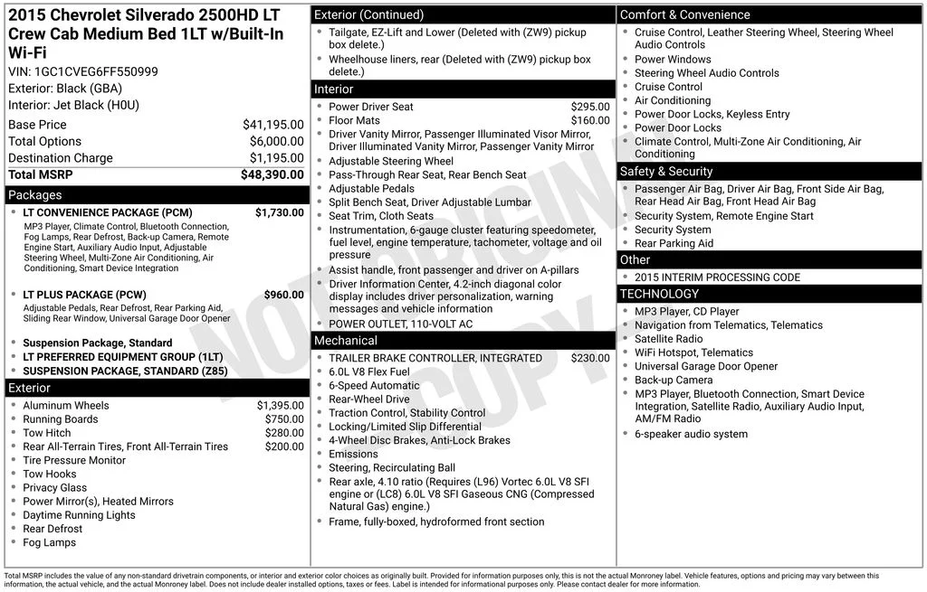 Used 2015 Black Chevrolet LT image 5