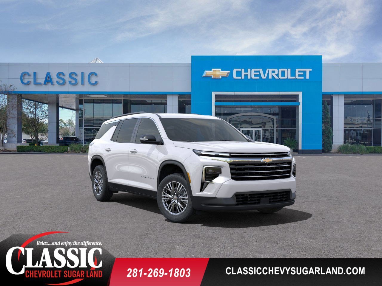 2025 Chevrolet Traverse LT White at Classic Elite Chevrolet Hwy 6