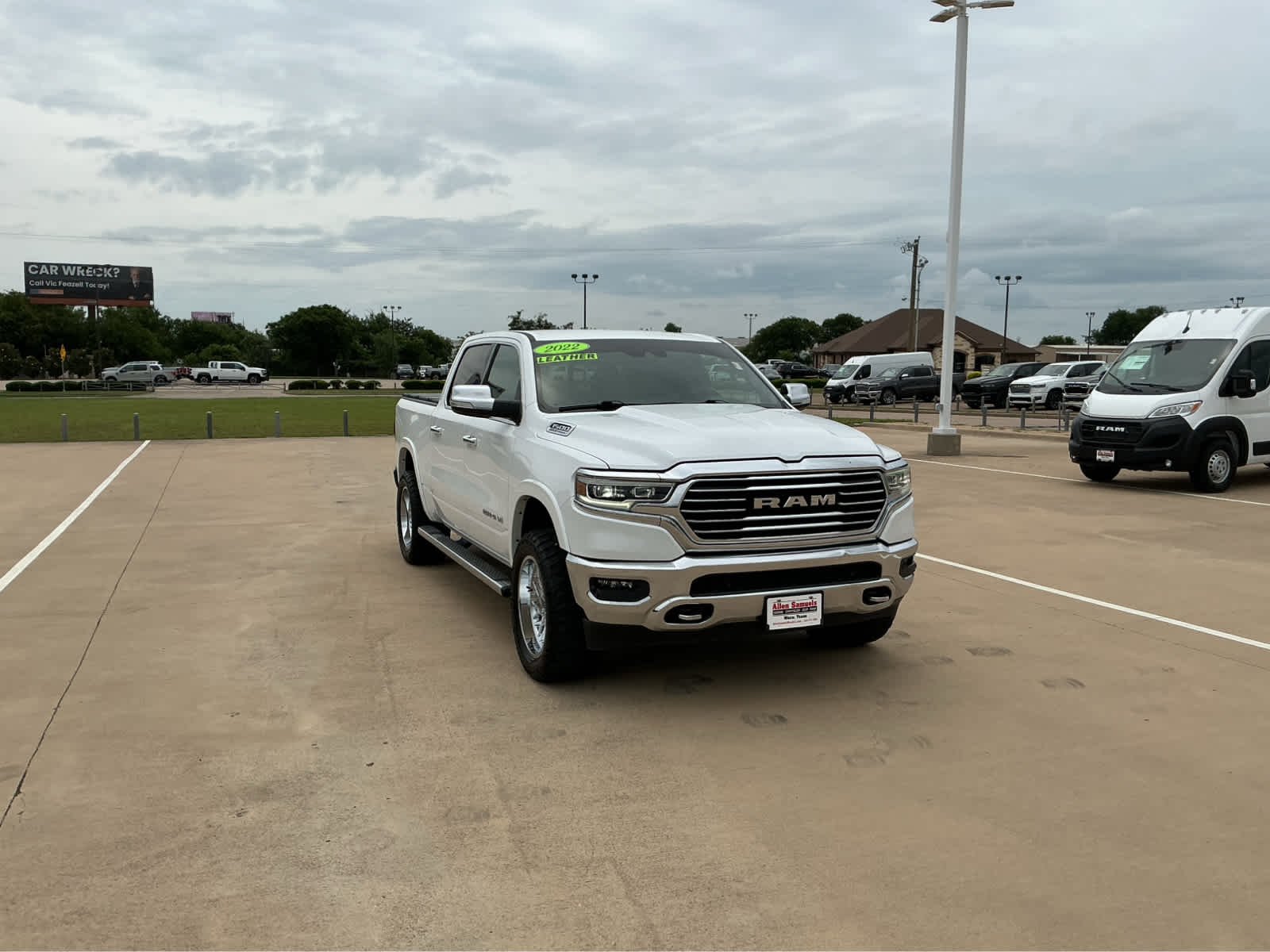 Used 2022 Bright White Clearcoat Ram Longhorn image 4
