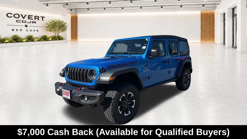 New 2026 Hydro Blue Pearl-Coat Exterior Paint Jeep Rubicon image 4