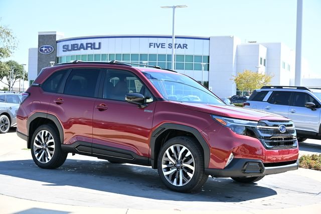 New 2026 Crimson Red Pearl Subaru Touring Hybrid image 1