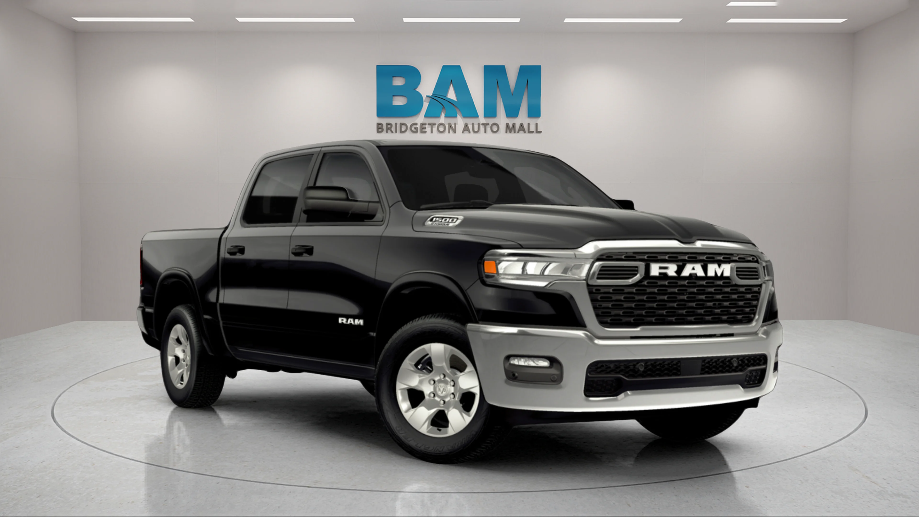 New 2026 Diamond Black Crystal Pearl-Coat Exterior Paint RAM Big Horn image 1