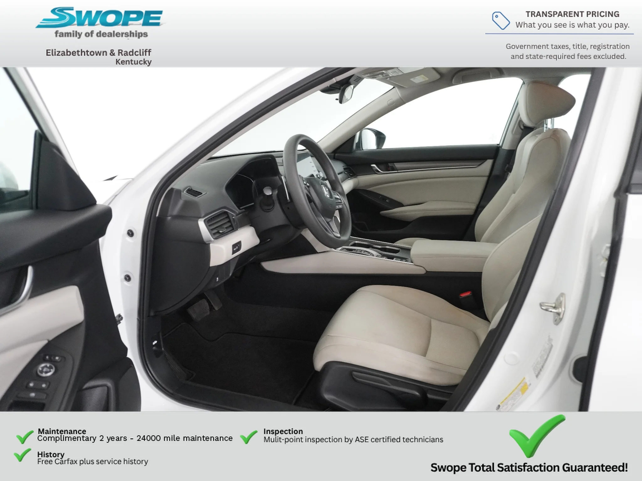 Used 2018 White Orchid Pearl Honda Base image 13