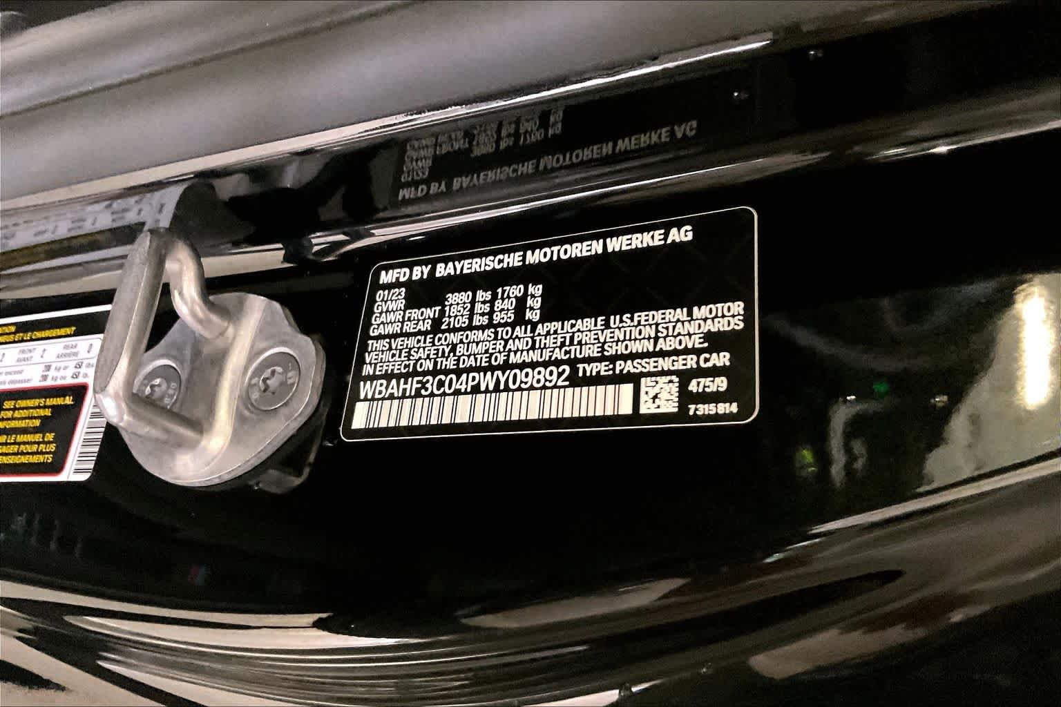 Certified Used 2023 Black Sapphire Metallic BMW sDrive30i image 29